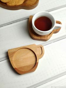 Hot Selling Anti-slip Felt Cooking <b>Wooden</b> Coasters Mat Eco-Friendly Wipeable <b>Placemat</b> Support Customization Kitchen Accessories - Product Image 4
