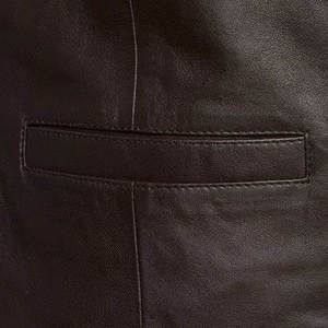 Chaleco de cuero genuino para la venta en línea 2025 Chaleco de cuero de mejor diseño para hombres Hecho en material de alta calidad - Product Image 4