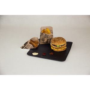 12+6x12cm Prensa Print Grease-proof <b>Paper</b> Bag Fast Food Professional <b>Paper</b> 2000pcs B2B - Product Image 1