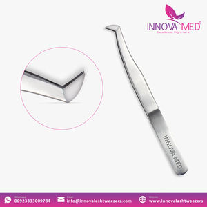 Pinzas de pestañas de visón con logotipo personalizado para extensión de pestañas Herramientas de belleza hechas a mano disponibles en todos los colores Etiqueta privada - Product Image 5