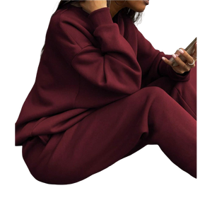 Dernier style de survêtement personnalisé pour femmes vente en gros Vêtements de sport pour femmes 2 pièces Hauts à col roulé avec demi-fermeture éclair Ensemble de pantalons droits et élastiques - Product Image 6