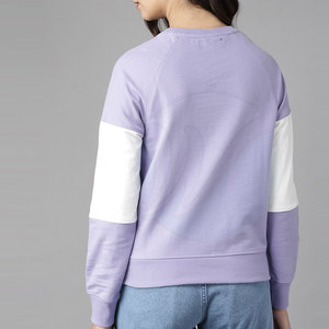 เสื้อสเวตเชิ้ตผู้หญิงน้ำหนักเบา เสื้อผ้าแฟชั่น สีตัดกัน - Product Image 3