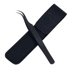 Marque privée Vente en gros Meilleure vente Pince à cils Pince à épiler à pointe de fibre avec boîte d'emballage Pince à épiler d'extension de cils - Product Image 1