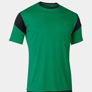 Conjuntos de uniformes de fútbol transpirables de poliéster 100% de alta calidad logotipo personalizado verde incluye servicio OEM de corte automatizado para equipo - Product Image 3