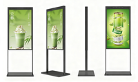 Kiosque publicitaire intérieur simple face de 1 an de garantie pour les magasins de détail Wayfinding Welcome Display Graphics Publishing