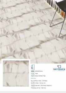 Quality Stand Factory Non-slip 600*600 mm Manufacturer and Exporter Grey <b>Marble</b> <b>Polished</b> Porcelain Glazed for Floor Tile - Product Image 6