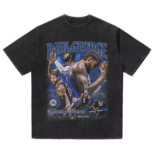 Camisetas de algodón 100% de manga corta informales para hombre superventas, diseños personalizados de lavado ácido transpirable y secado rápido para adultos - Product Image 3