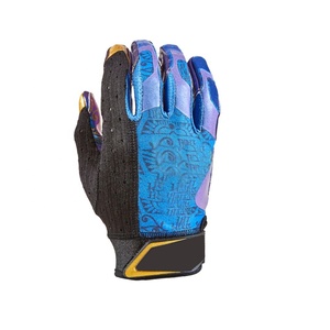 2024 Guantes ligeros de fútbol americano de cuero súper pegajoso ventilado y resistente a la abrasión con empuñaduras cómodas - Product Image 6