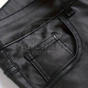 Fashion <b>Men</b> Leather <b>Pants</b> Premium Quality <b>Men</b> Leather <b>Pants</b> <b>Stretch</b> Soft Fabric <b>Men</b> Leather <b>Pants</b> Trendy Stylish Outfit - Product Image 3