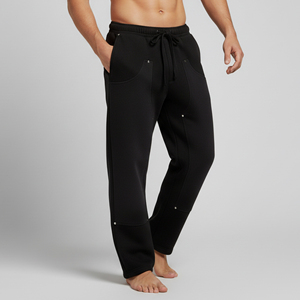 Pantalons pour hommes surdimensionnés en gros, 100% coton, logo imprimé DTG personnalisé avec poches latérales, lavage personnalisé, pantalon de survêtement confortable pour homme - Product Image 5