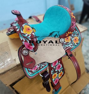 Silla de Montar para Caballo de Cuero Marrón de Alta Calidad con Estribos de Aluminio, Tamaños y Colores Personalizados Disponibles, Se Aceptan Pedidos al por Mayor - Product Image 4