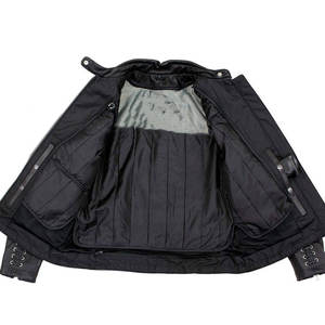 Chaqueta de Cuero para Hombre, Estilo Moderno, Resistente al Viento y al Agua, con Cuello Alto y Logotipo Frontal, Diseño Urbano, Superventas - Product Image 5