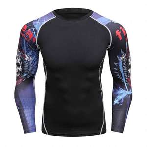 Pêche sublimation rashguard chemise à manches longues impression personnalisée UPF 50 performance séchage rapide respirant vêtements de sport de plein air - Product Image 1