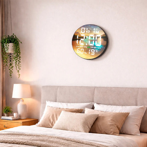 Smart <b>Digital</b> <b>Wall</b> <b>Clock</b> Desk Landscape Living Room - Assorted Colors - Product Image 1