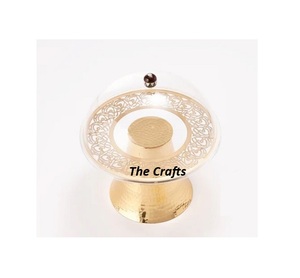 Support de service à gâteau en métal et acrylique couleur or avec support à gâteau de qualité de luxe pour Eid et Ramadan à usage spécial - Product Image 1