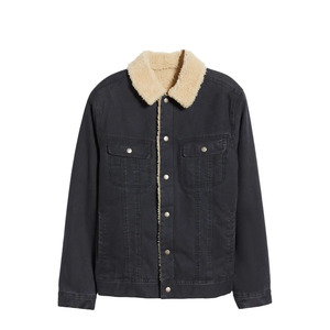 Veste en jean d'hiver de haute qualité, écologique, respirante, style streetwear pour hommes, avec logo personnalisé sur le devant, coupe oversize - Product Image 6