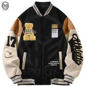 Chaqueta Varsity de Invierno para Hombre, Estilo Casual Elegante, Forro Polar, Servicio OEM de Alta Calidad, Secado Rápido y Ecológica - Product Image 1