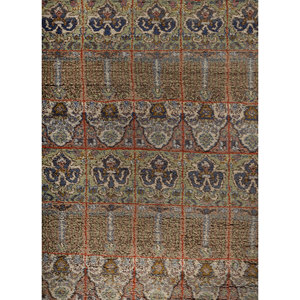 Alfombra de Lana Anudada a Mano Aprezo Verde Pae-6483(Fr) Rectangular con Patrón Floral para Decoración de Sala de Estar, Tamaño Rectangular 9x12 - Product Image 3