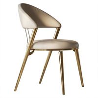 Chaise de salle à manger ottoman moderne en acier, faite à la main, portable, légère, durable, avec mousse à mémoire de forme, design luxueux pour hôtel et villa
