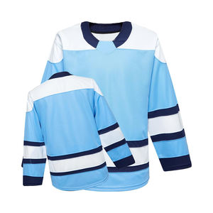 Camisetas de Hockey sobre Hielo Personalizadas de Poliéster 100% Hechas a Medida por el Fabricante, Cumplen con BSCI, Secado Rápido, Transpirables, para Hombre Adulto - Product Image 1