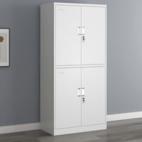 Grande réduction Fabricant OEM Armoires de chambre à coucher Meubles de rangement en acier Armoire à 2 portes Armoires métalliques pour vêtements Vente en gros