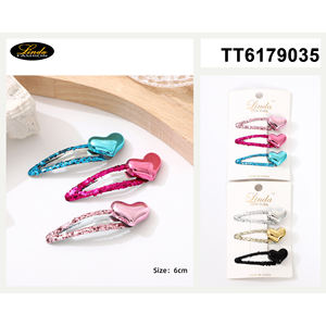 Pinzas para el Cabello Linda de 5.5-7-6.5cm, con Diseño de Flor Metálica, Accesorio para el Cabello de Mujer, Estilo Casual - Product Image 5