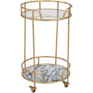 Carrito Decorativo con Recubrimiento de Polvo Negro, Carrito Metálico con Ruedas para Servicio de Decoración de Hoteles y Restaurantes - Product Image 5