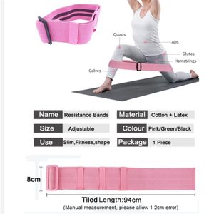 Bandas de resistencia duraderas para gimnasio con logotipo personalizado para mujer, bandas ajustables para botín, conjunto de bucle de látex para entrenamiento en casa - Product Image 2