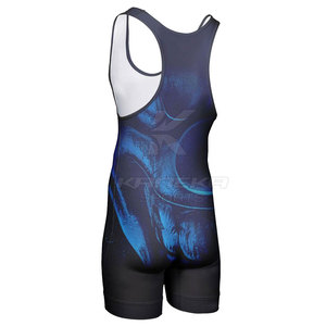 Nouveauté : Singlet de lutte personnalisé avec logo, haute qualité, respirant, en Spandex/Polyester, séchage rapide, léger, KANEKA SPORTS - Product Image 3