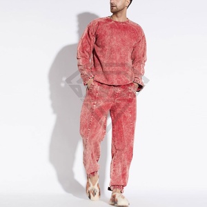 Chándal de lavado ácido para hombre, 100% algodón, superventas, calidad personalizada, venta al por mayor, diseña el tuyo propio para el invierno - Product Image 4