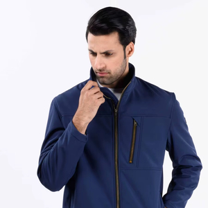 <b>Men</b> Lightweight Softshell <b>Jacket</b> High Quality Custom Windbreaker With Hood for Winter for Running Travel Hiking Raincoat - Product Image 5