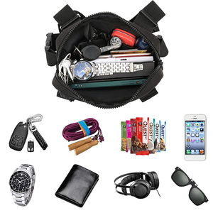 Custom Logo Anti-Theft Lightweight Nylon Polyester Waterproof Fashion Outdoor Sports Running Tactical Chest <b>Bag</b> <b>Men</b> Workouts - Product Image 4