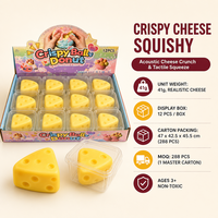 Jouets Squishy au Fromage Croustillant Southpeak, Jouets Sensoriels Anti-Stress à Presser, Vente en Gros, Fabrication OEM WS