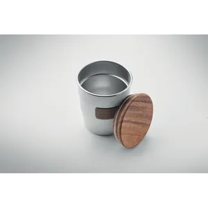 Gobelet isotherme durable en acier inoxydable 350 ml avec revêtement en verre noyer pour merchandising - Product Image 5