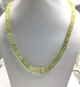Perles de quartz citron naturel facettées pour la fabrication de bijoux fins, collier en pierres précieuses - Product Image 1