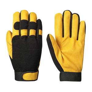 Gants de travail généraux Gants de mécanicien en peau de chèvre anti-chocs et antidérapants pour le jardinage et l'assemblage industriel Gants confortables - Product Image 3