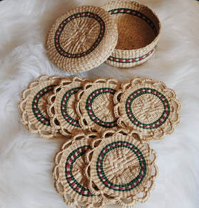 Posavasos cuadrados de ratán ecológicos para taza de café, posavasos para bebidas, café, té, accesorio de cocina, posavasos de ratán de estilo clásico - Product Image 3