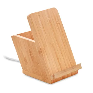 BAICOI Caricatore Wireless Sostenibile in Bambù, Portapenne Ecologico, Gadget - Product Image 1