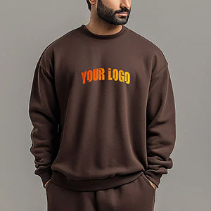 Venta al por mayor OEM/ODM sudaderas para hombre 100% algodón cálido acogedor elegante y transpirable ropa de invierno cálido pulóver sudadera - Product Image 1