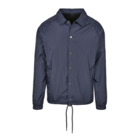 Veste de coaching personnalisée vierge respirante pour hommes Vestes de coaching pour hommes blanc solide en plein air