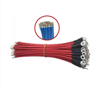 Câbles chauffants en cuivre étamé, isolés au silicone, avec conducteur tressé en fibre de verre, 300V, pour faisceaux de câblage