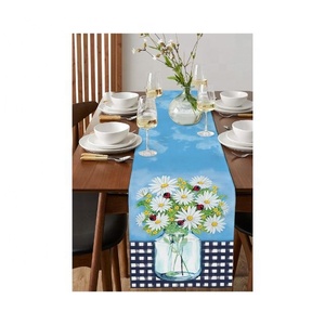 2024 New Style Cute Climbers Lemon Embroidered Christmas Digital Printed Double Sided Home Decor <b>Table</b> <b>Runner</b> for Holiday Winter - Product Image 3