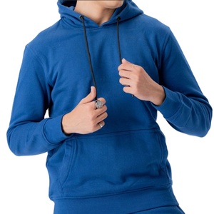 บริการรับผลิตเสื้อผ้ากีฬาแบบ OEM เสื้อฮู้ดผู้ชายสีพื้น ผ้าฟลีซสำหรับฤดูหนาว ผ้าฝ้าย 100% ระบายอากาศได้ดี ปรับขนาดได้ - Product Image 1