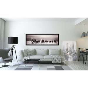 Cadre d'affiche décoratif en bois au design moderne 53 x 158 cm MDF Noir - Product Image 1