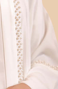 WHITE SPIRIT ABAYA pour femmes modestes grande taille vêtements islamiques OEM ODM couleurs personnalisables tailles élégant Niqab Abaya soie - Product Image 6