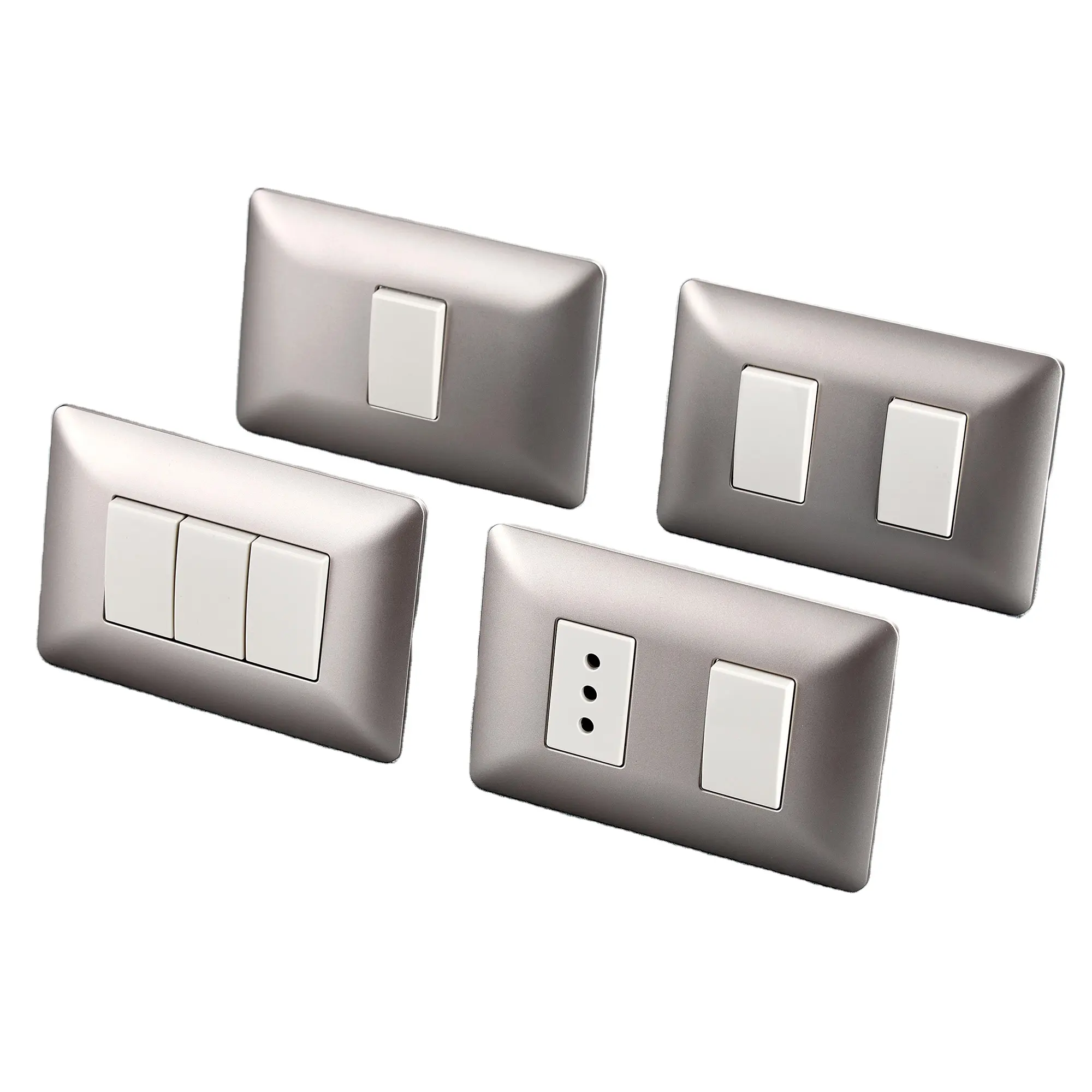 Interruptores de luz eléctricos de pared para el hogar, toma de corriente MCS serie AM, muestra gratis, 118 tipos, calidad Superior