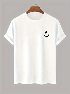 Nouveau design, qualité de luxe, 100% coton, coupe classique, légèrement tombante aux épaules, t-shirt homme uni respirant et écologique - Product Image 2