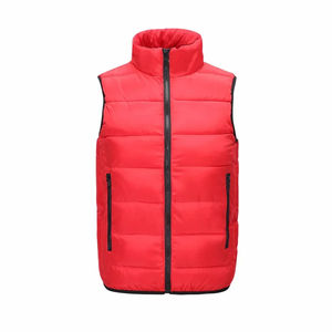 Ropa de trabajo empresarial LOGO impreso personalizado Chaqueta sin mangas de publicidad para hombres Chaleco acolchado buen aislante de calor transpirable - Product Image 3