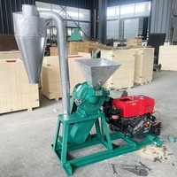 Moulin industriel à moteur diesel pour la production de semoule de maïs, de farine de blé et de poudre de céréales, et le broyage du riz pour l'alimentation animale et l'usine de mouture agricole