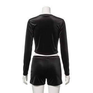 Breathable Velvet Nylon Cotton Womens Set Soft Warm Fabric Comfortable Lounge Casual Home Wear Wholesale Export Supply - Product Image 3